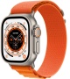 Apple Watch Ultra GPS+Cellular 49mm, корпус из титана, ремешок Alpine оранжевого цвета