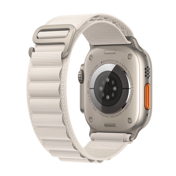 Apple Watch Ultra GPS+Cellular 49mm, корпус из титана, ремешок Alpine цвета «сияющая звезда»
